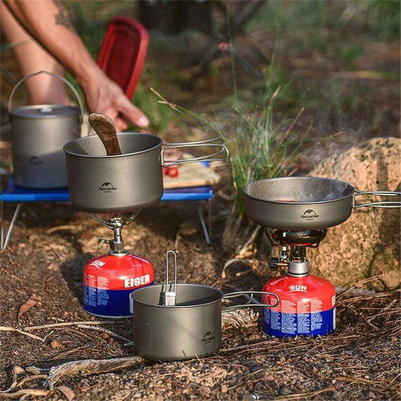 Naturehike Lightweight Titanium Outdoor Cooking Pot - HUNTING CASE