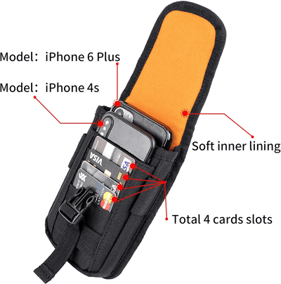 Efficient pouch with card slots for versatile storage and quick access