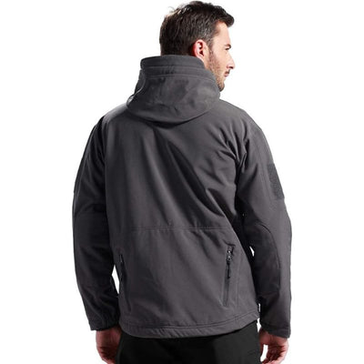 Softshell jacket with thermal fleece lining