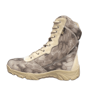 Snake pattern waterproof tactical boots for military use