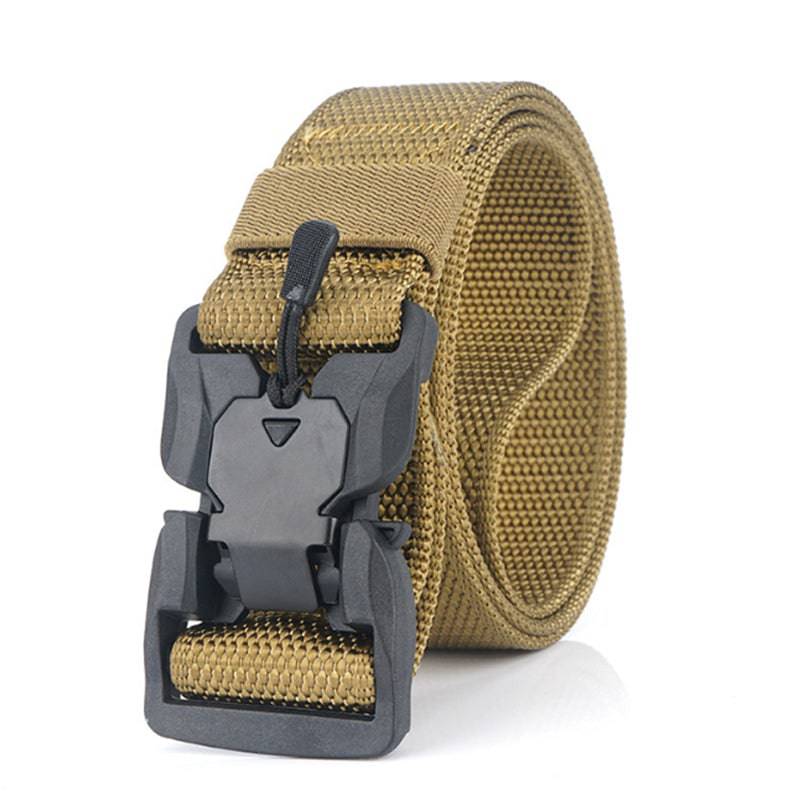 Nylon belt with new rigid magnetic buckle in camouflage series