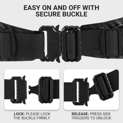 Combat belt with fast-release mechanism