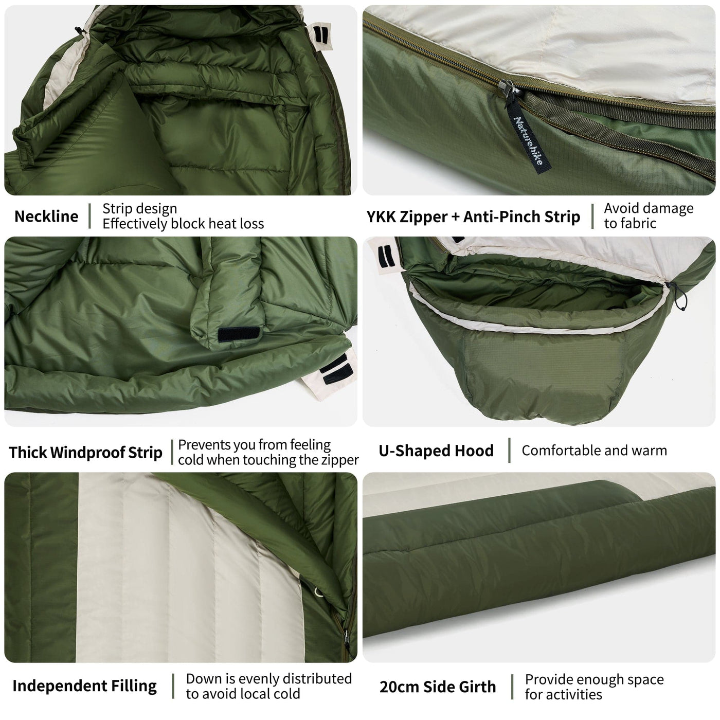 Naturehike FrostMelt Down Sleeping Bag - HUNTING CASE