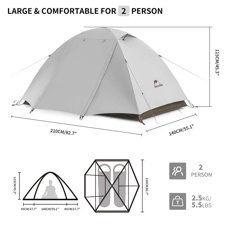 Naturehike Cloud-Creek Ultralight Freestanding Tent | HUNTING CASE