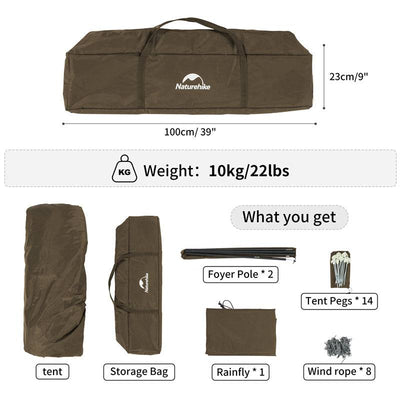 Naturehike Hexagon Automatic Tent - HUNTING CASE