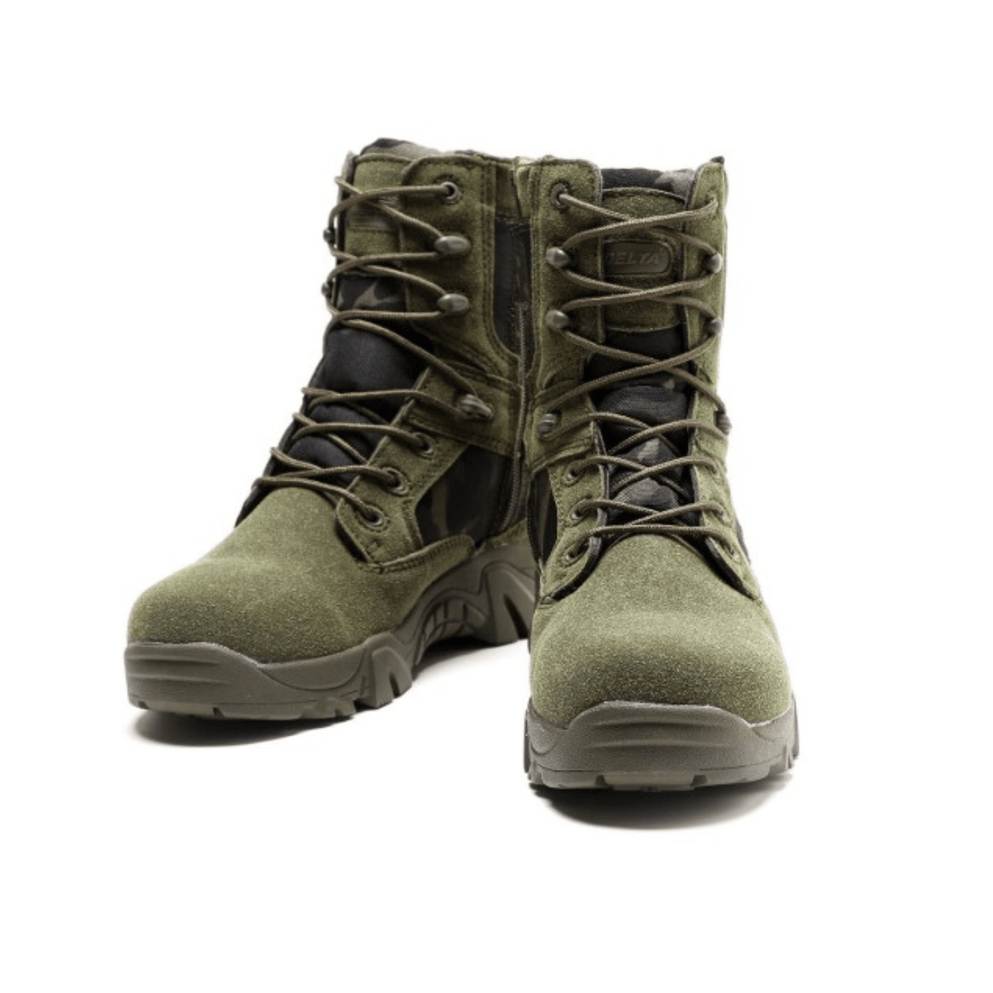 Desert combat boots for men with military tactical design