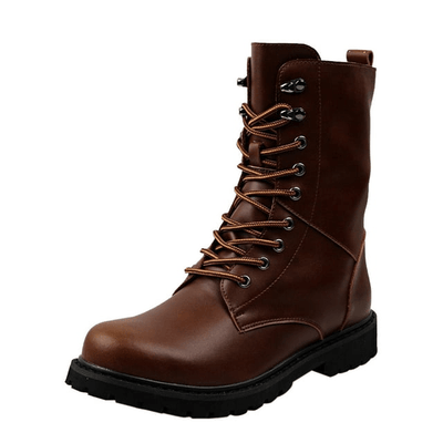 Men's winter footwear: Martin boots with warm fleece