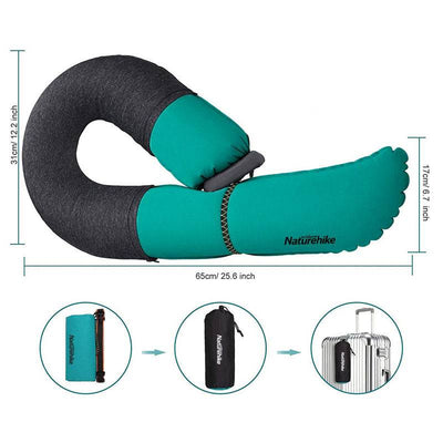 Naturehike Travel Pillow Compact Neck Pillow Instantly Inflatable - HUNTING CASE