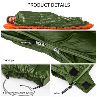 Naturehike CW295 Envelope Down Sleeping Bag - HUNTING CASE