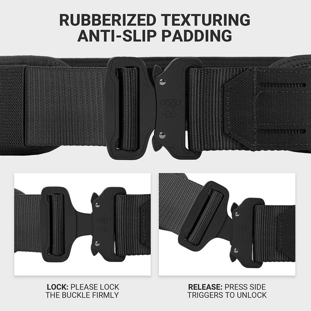 Heavy-load tactical belt quick release