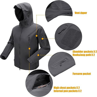 Technical softshell hiking jacket