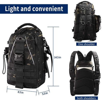 Tactical Range Backpack with Detachable Ammo Pouches