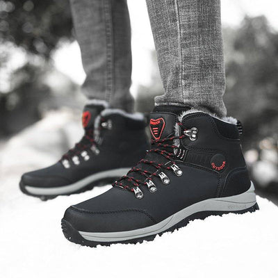 Warm Plush Ankle Boots for Men, Ideal for Winter Snow and Hiking - HUNTING CASE