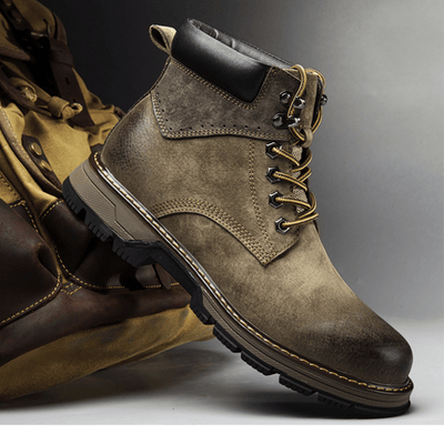 Men's footwear with British-inspired design and winter features