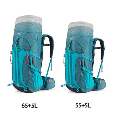 Naturehike 55L/65L Nylon Professional Hiking Backpack - HUNTING CASE