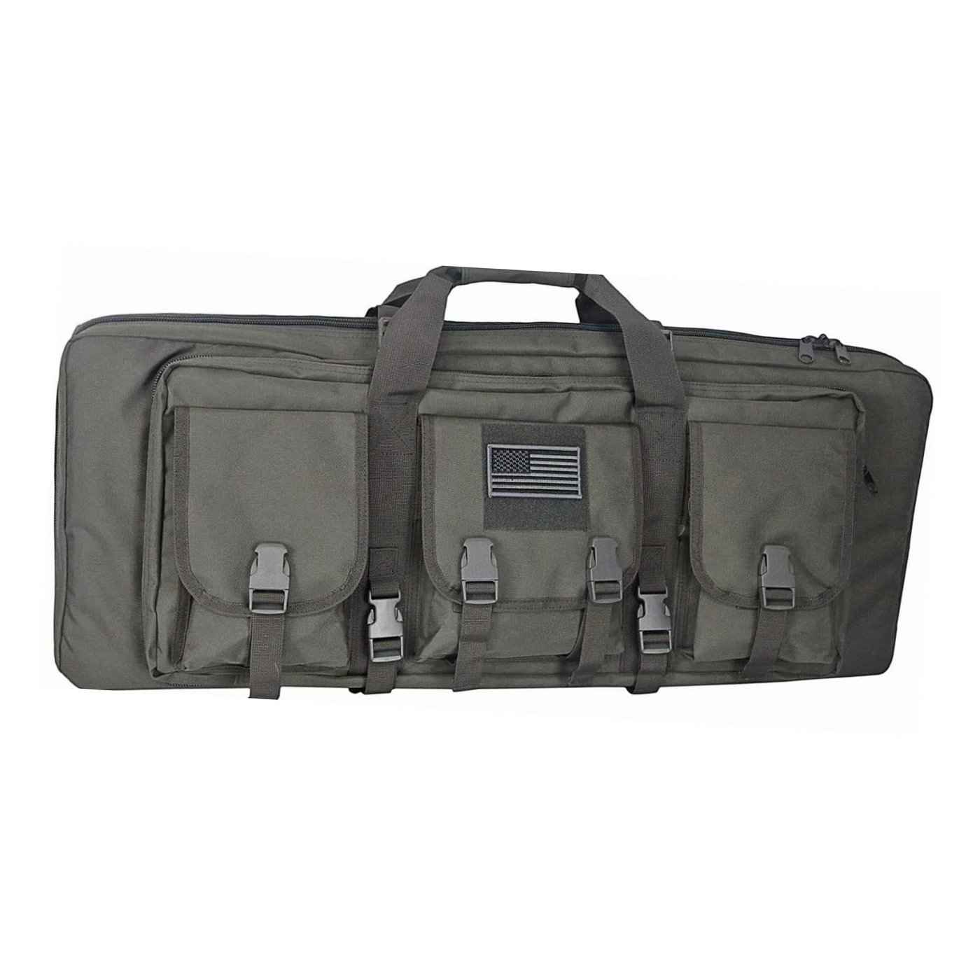 Waterproof padded hunting rifle case with dual compartments for American Classic tactical firearms