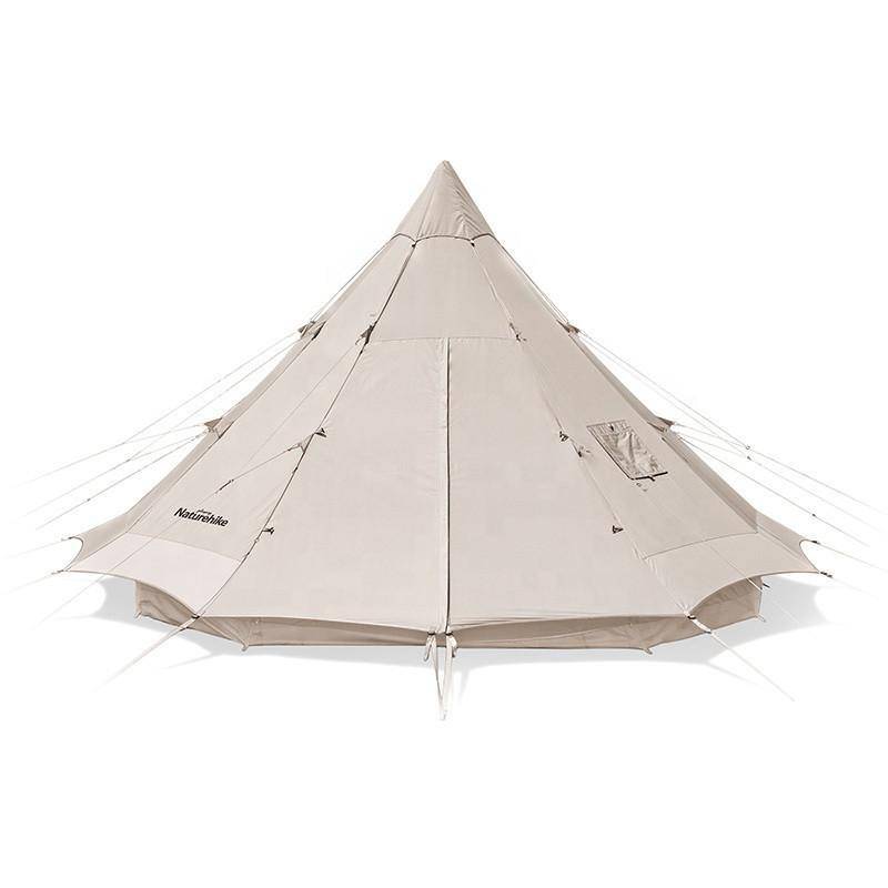 BRIGHTEN 12.3 Pyramid 4 People Cotton Glamping Tent - HUNTING CASE