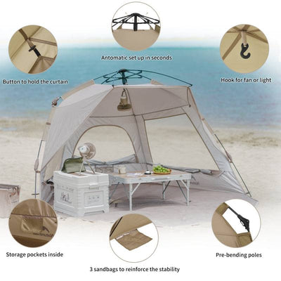 Naturehike Beach Automatic Tent - HUNTING CASE