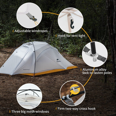 Naturehike Cloud Wings 10D Ultra-light Two-person Tent - HUNTING CASE