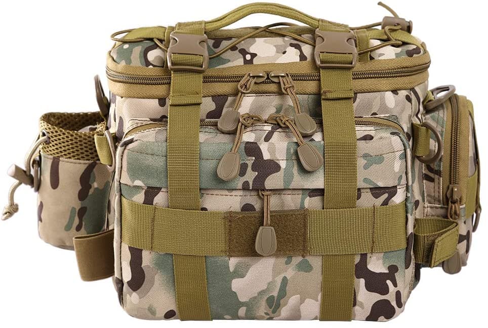 Hunting waist bag with hydration compartment