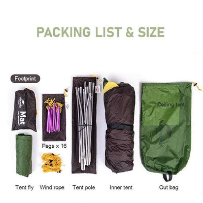 Cloud-Peak 2 People 4-Season Camping Tent - HUNTING CASE