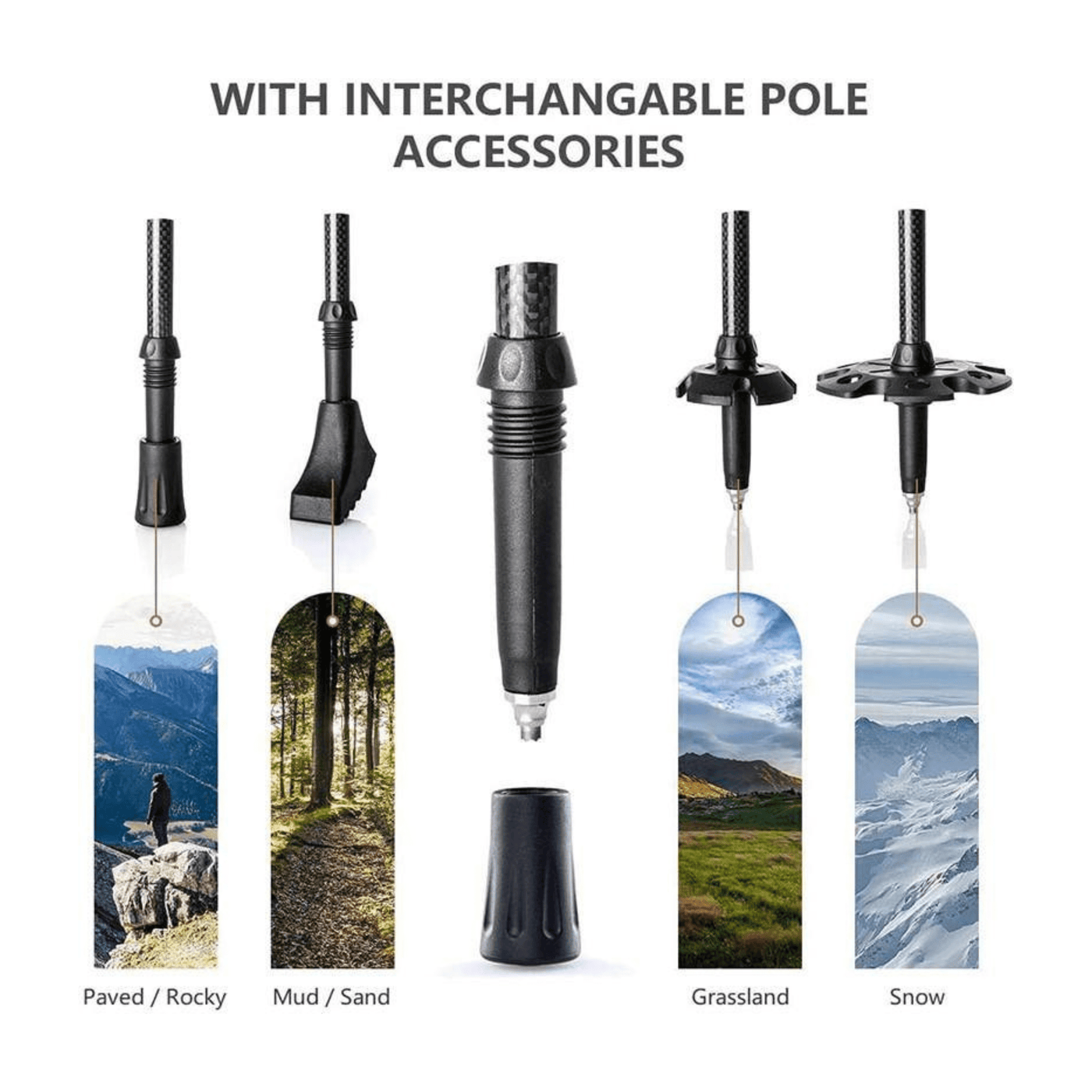 Trekking Poles Collapsible Hiking Poles