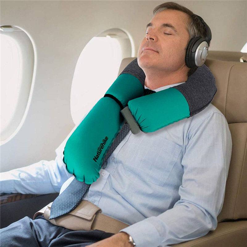 Naturehike Travel Pillow Compact Neck Pillow Instantly Inflatable - HUNTING CASE