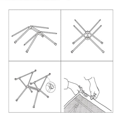 Nylon Folding Camping Table FT07 - HUNTING CASE