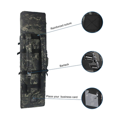 Tactical gun bag with dual storage for 42-inch American Classic rifles