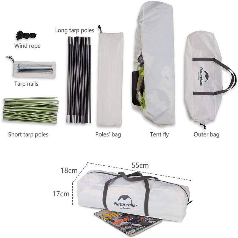 5 People Summer Camping Tent - HUNTING CASE