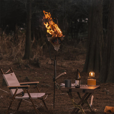Outdoor Triangle Fire Pit For Campfire