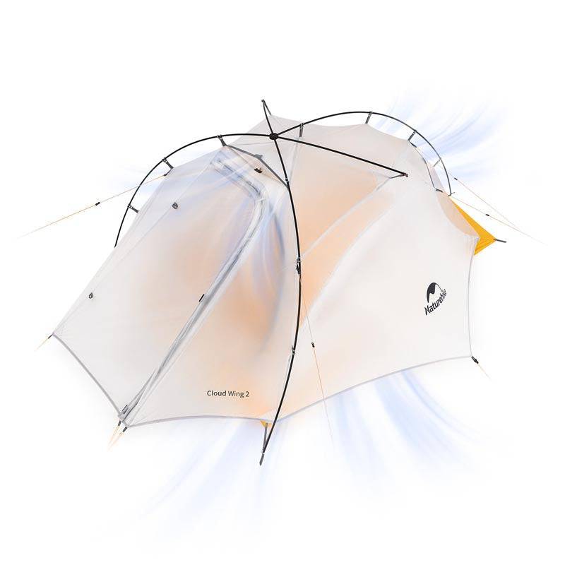 Naturehike Cloud Wings 10D Ultra-light Two-person Tent - HUNTING CASE