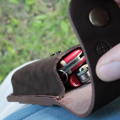 leather knife sheath with belt loop