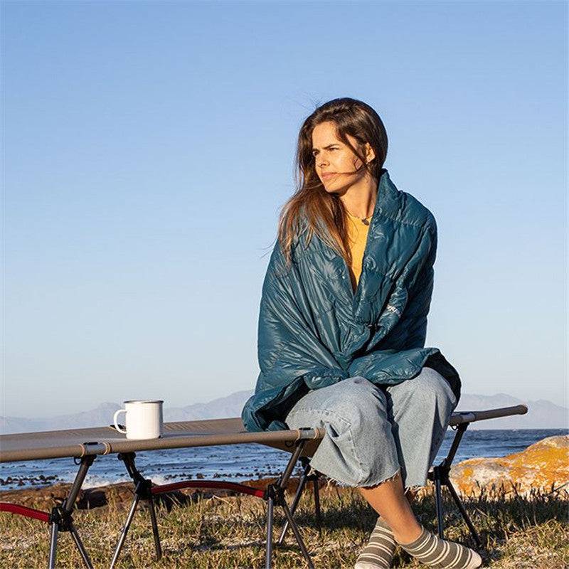 Multi-functional Down Outdoor Blanket Shawl - HUNTING CASE