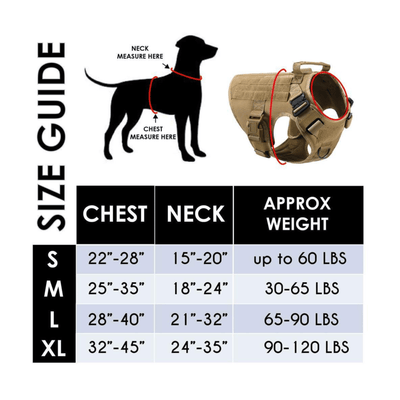 Military-grade nylon dog harness