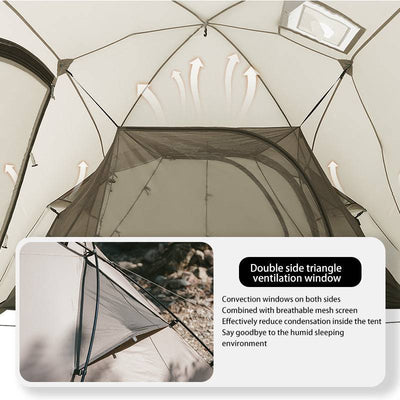 Mountain Peak Hot Tent One-Bedroom One Living Room - HUNTING CASE