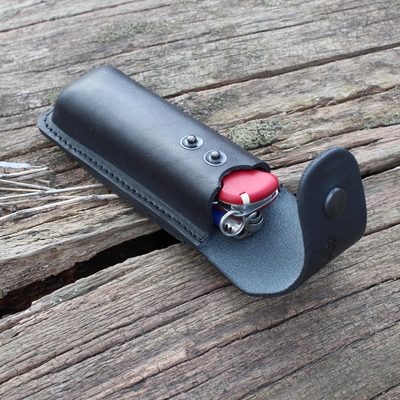 premium leather folding knife sheath