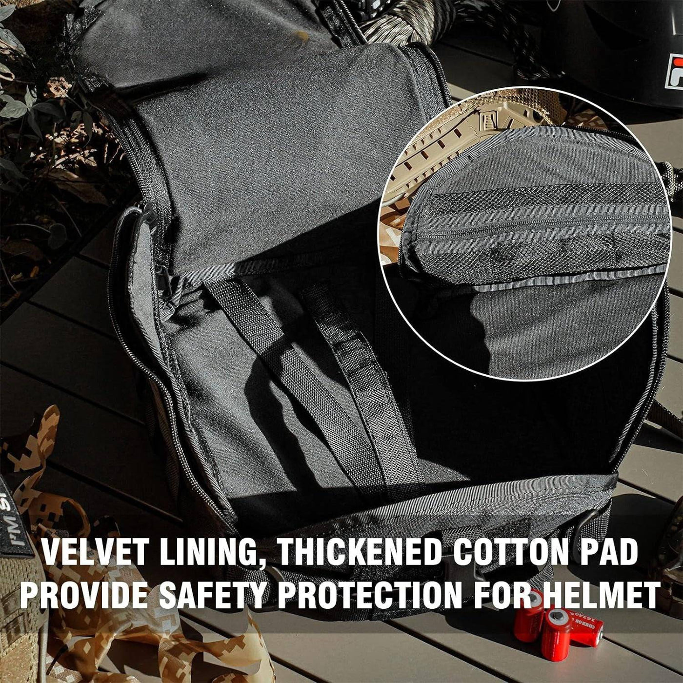 Compact helmet bag for MICH helmets