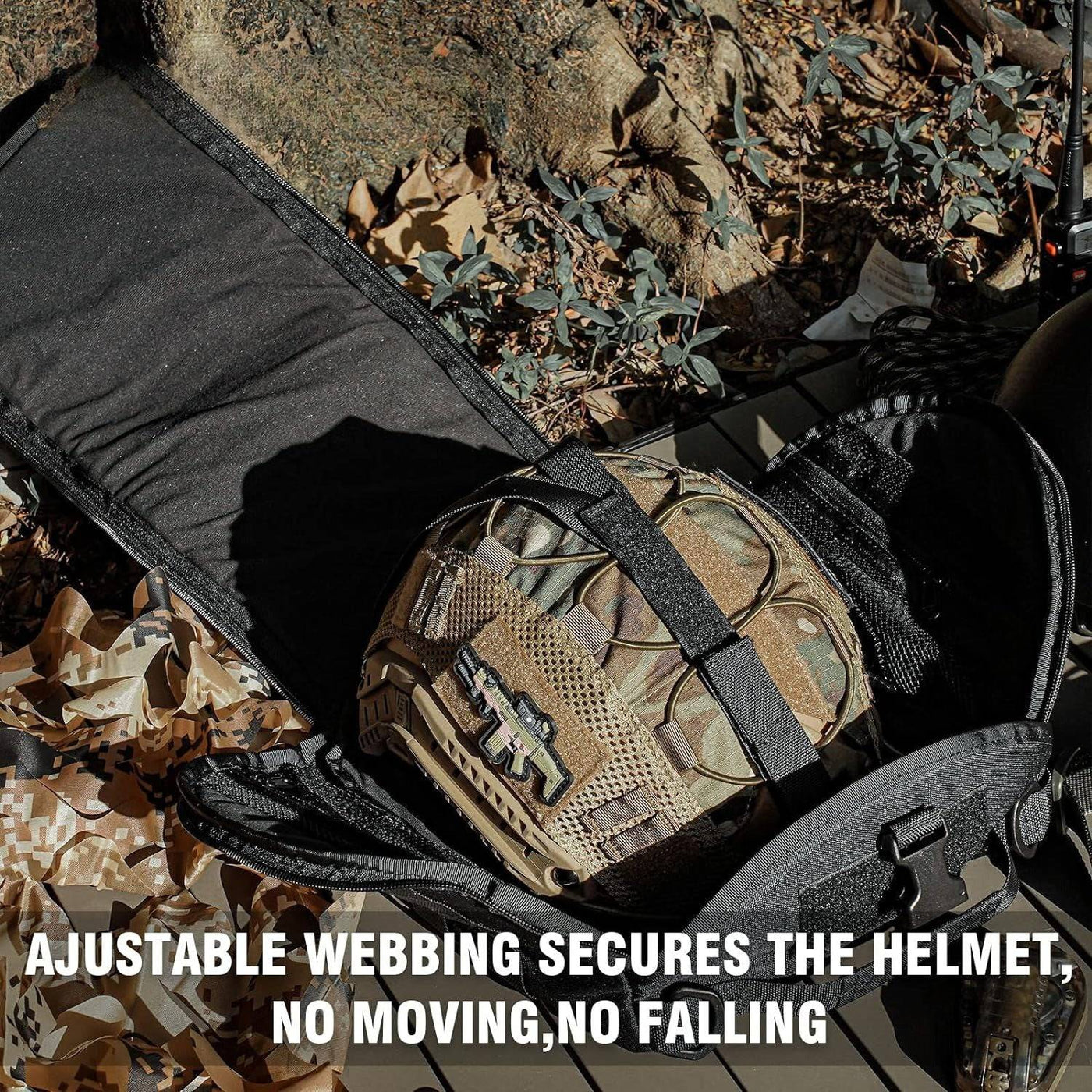 Waterproof helmet storage solution