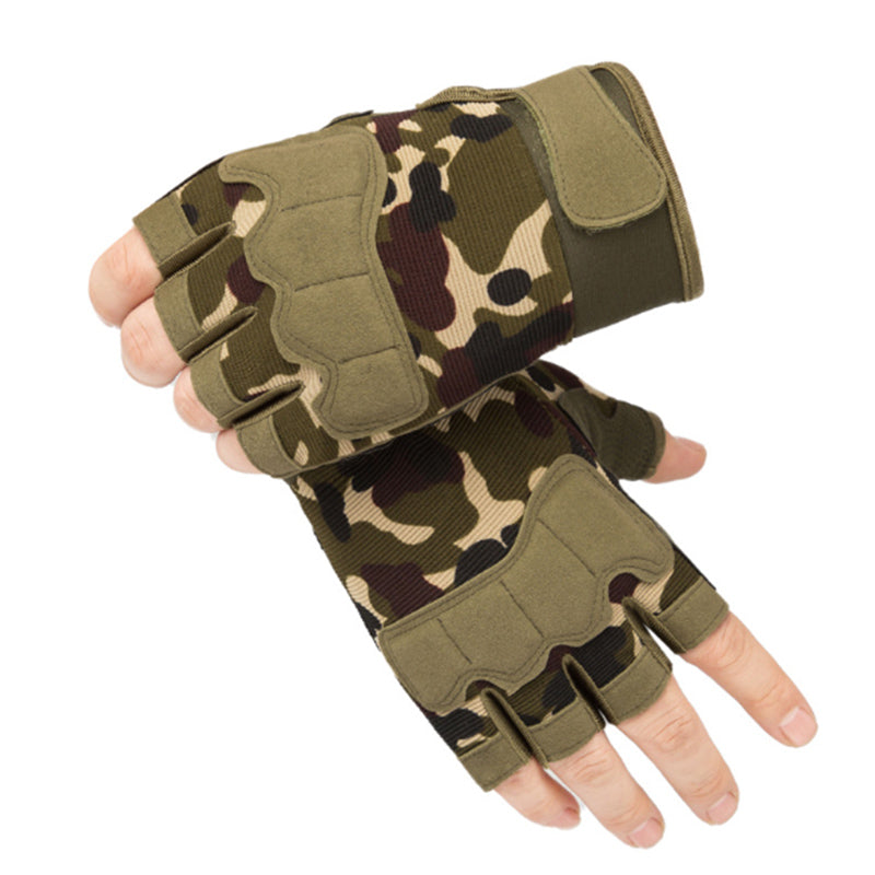 Half finger gloves for tactical use