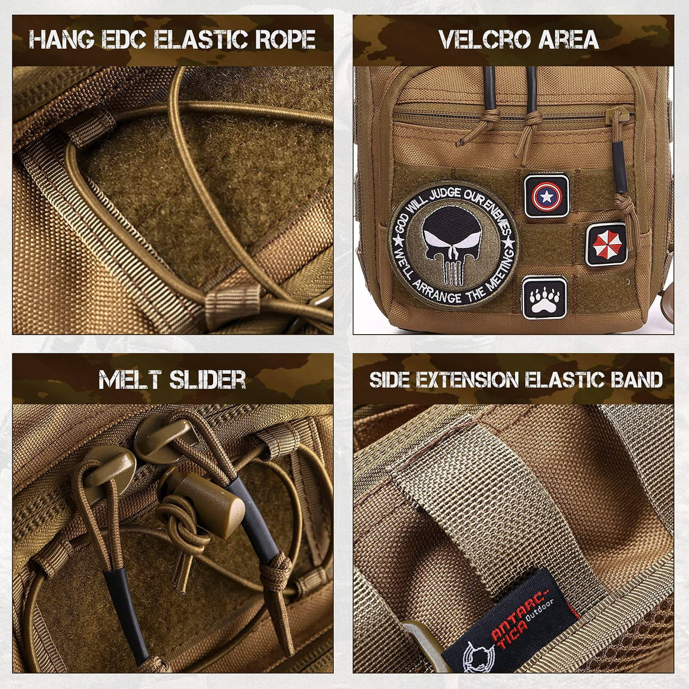 Hunting waist bag with holster