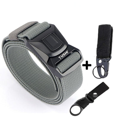 Quick-release buckle duty belt