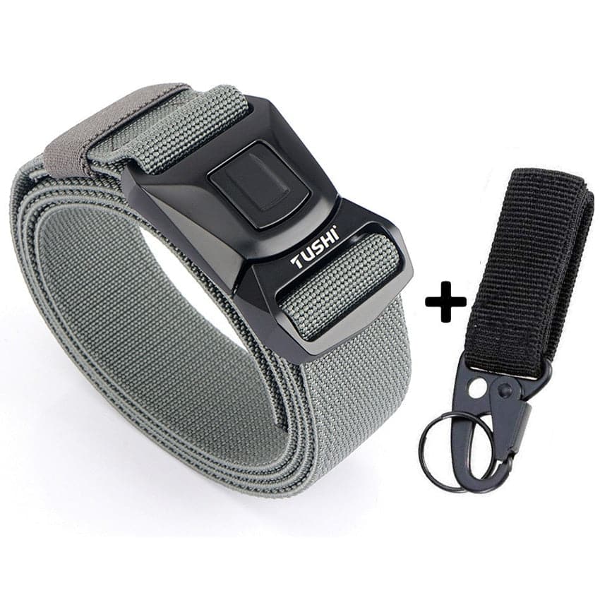 Elite tactical belt with quick-release buckle