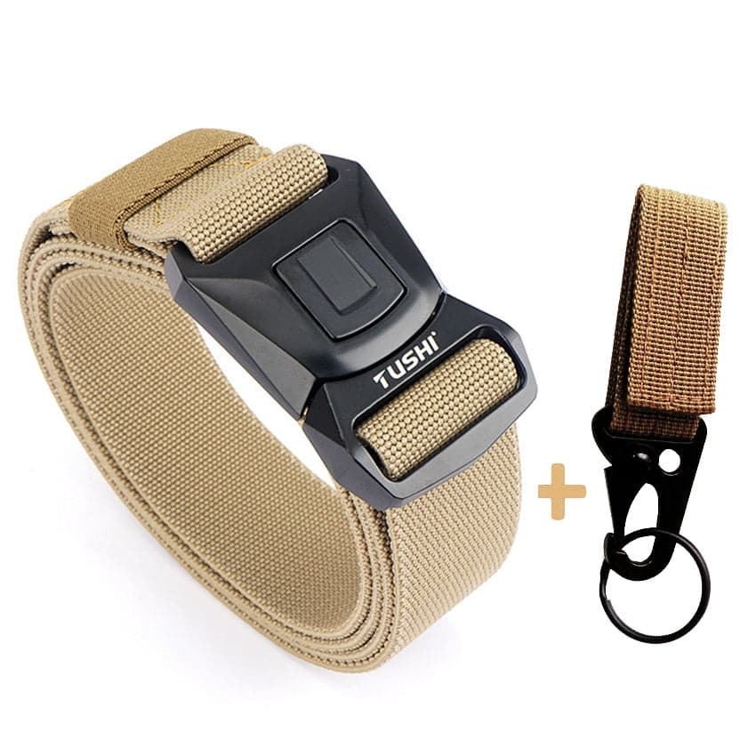 Tactical belt with secure quick release