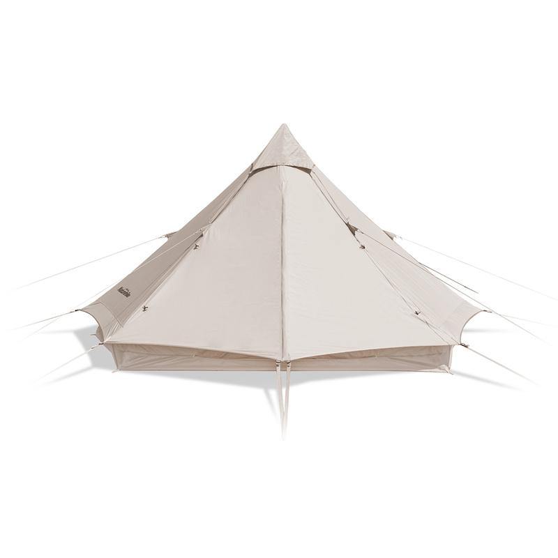 BRIGHTEN 6.4 Pyramid 4 People Cotton Glamping Tent - HUNTING CASE