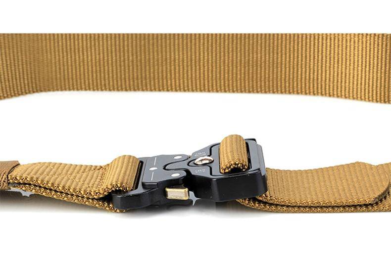 Tactical quick-dry belt in coyote brown for outdoor enthusiasts