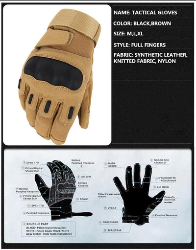 Full-finger tactical gloves