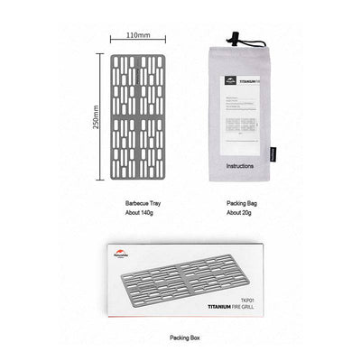 Naturehike Titanium Alloy Camping Fire Grill - HUNTING CASE