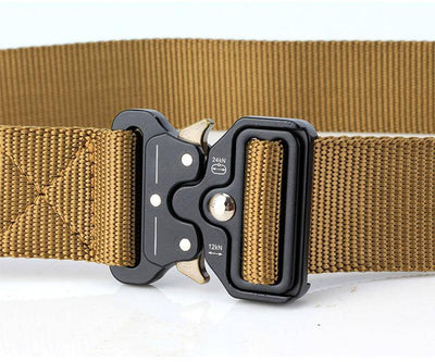 Coyote brown tactical belt for quick-drying in outdoor use