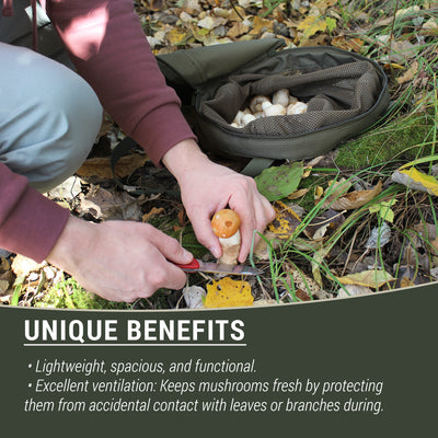 Harvesting Mushroom Foraging Basket mesh